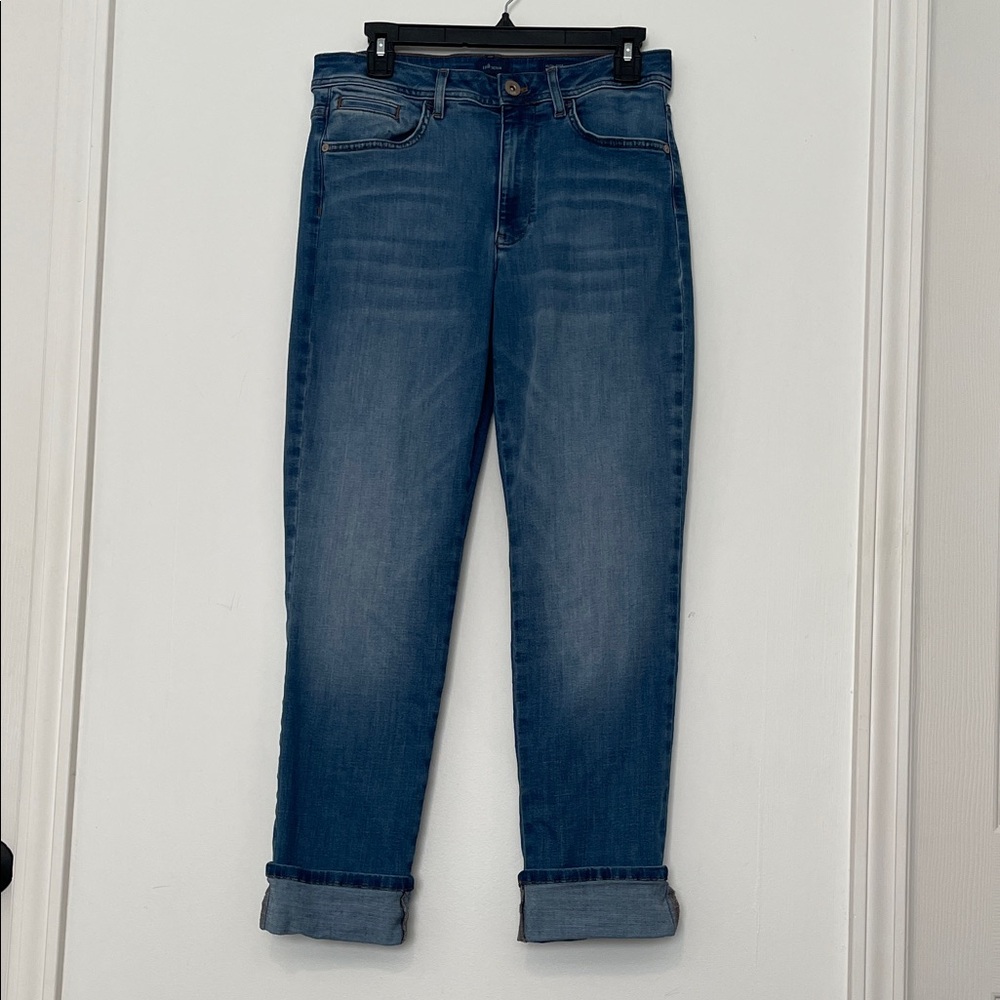 J. Jill Women's High Rise Straight Leg Blue Jeans size 6